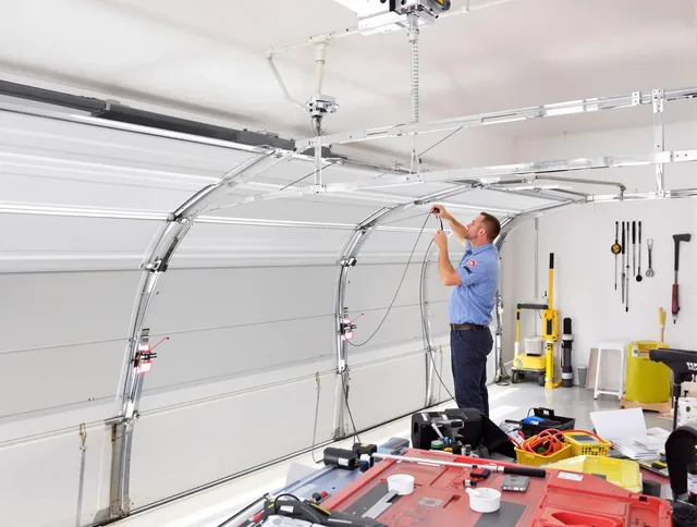 Garage door cable repair service by Chino Hills Garage Door Repair in Chino Hills