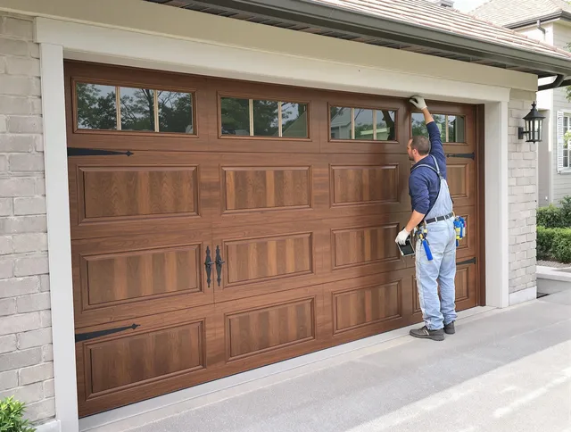 Custom garage door showcase by Chino Hills Garage Door Repair in Chino Hills