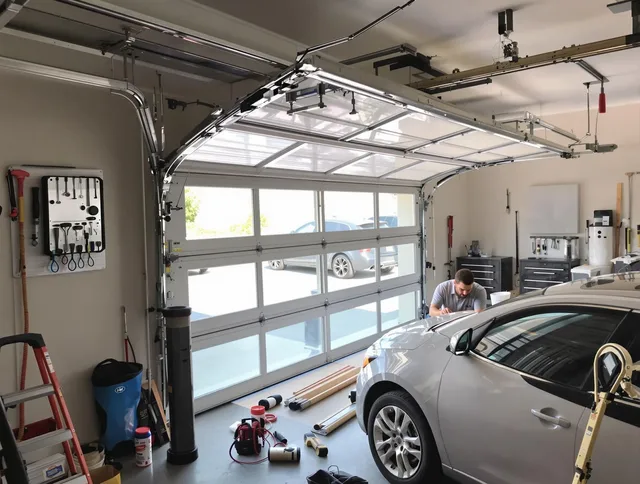 Garage door noise reduction service by Chino Hills Garage Door Repair in Chino Hills
