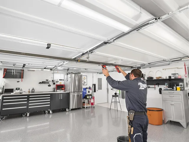 Overhead garage door repair service by Chino Hills Garage Door Repair in Chino Hills