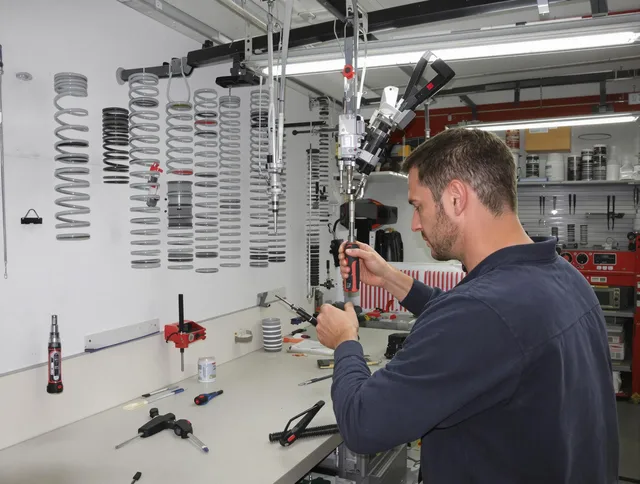 Chino Hills Garage Door Repair safety certified technician performing precision spring replacement in Chino Hills